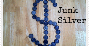 junk silver dollar sign