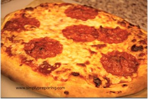 Fresh homemade pizza right from the oven!