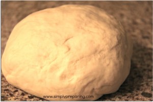 fresh, homemade pizza dough
