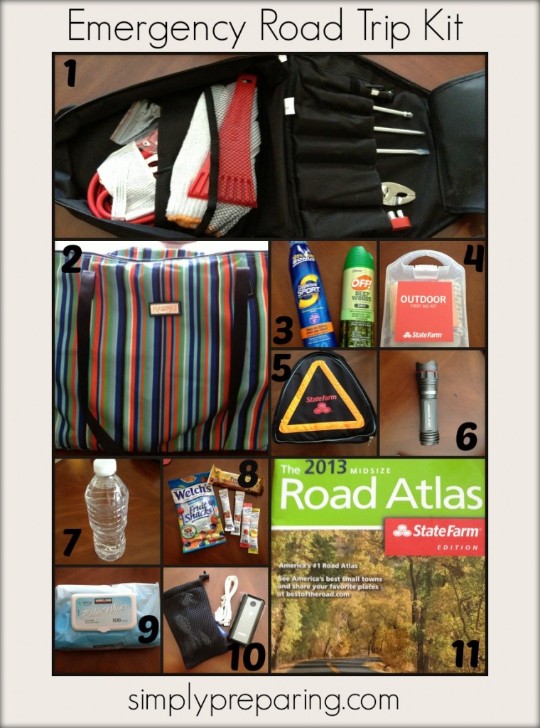 emergency road trip kit