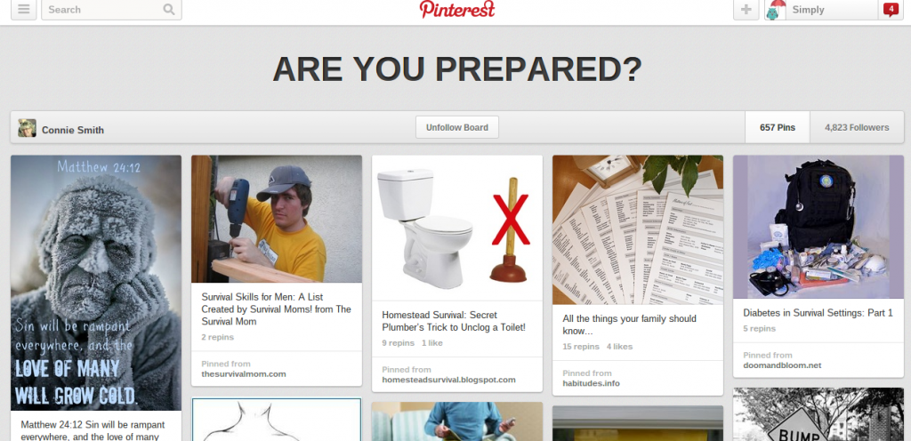 Are you prepared? pinterest board