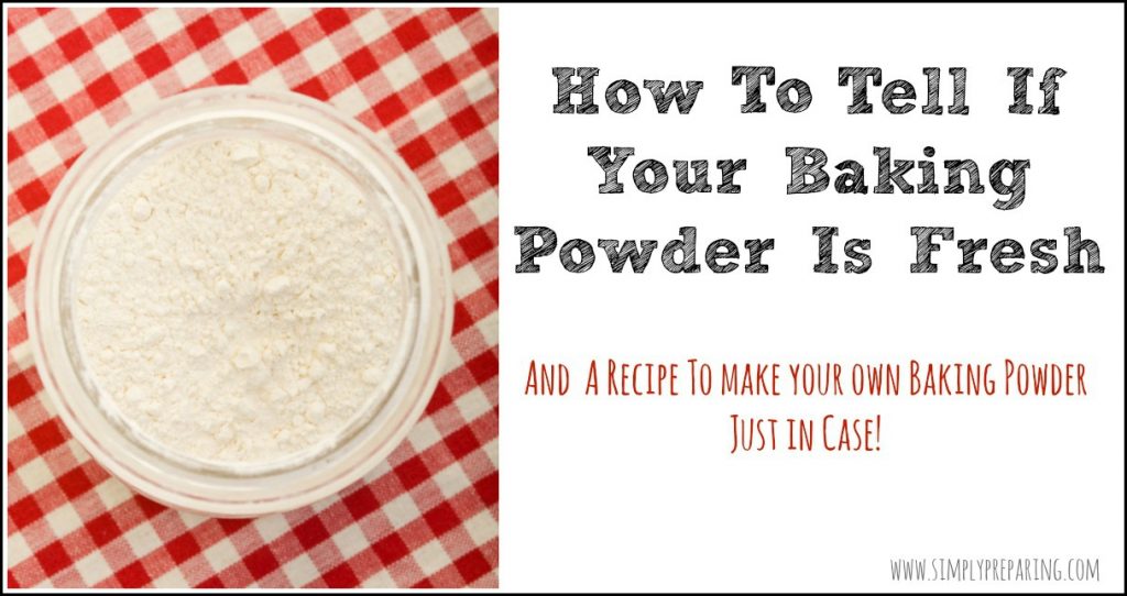 Test to see if your baking powder is still fresh. If not, use this recipe to whip up a new batch!