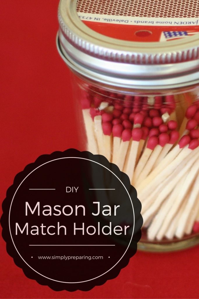 A super easy way to store matches! 