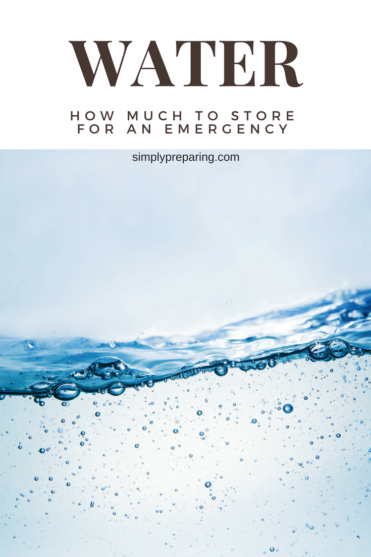 Calculating Drinking Water Storage Needs