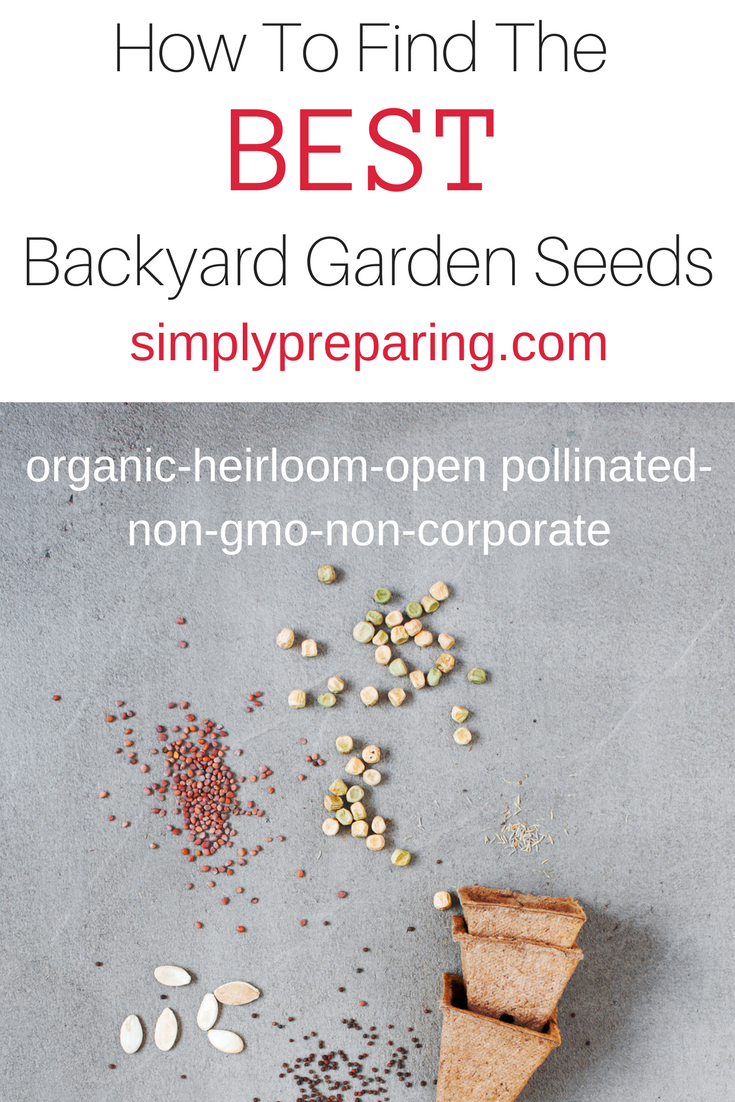 Non-GMO Garden Seed Sources