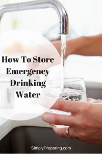 Emergency Drinking Water Storage