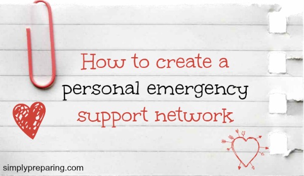 How to create support network for personal emergencies