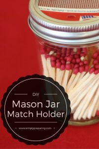A super easy way to store matches!