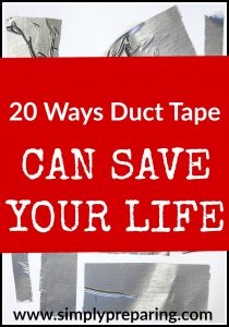 How to use duct tape for survival and emergency preparedness. From First Aid to camping, to hiking, to DIY projects, duct tape has you covered!