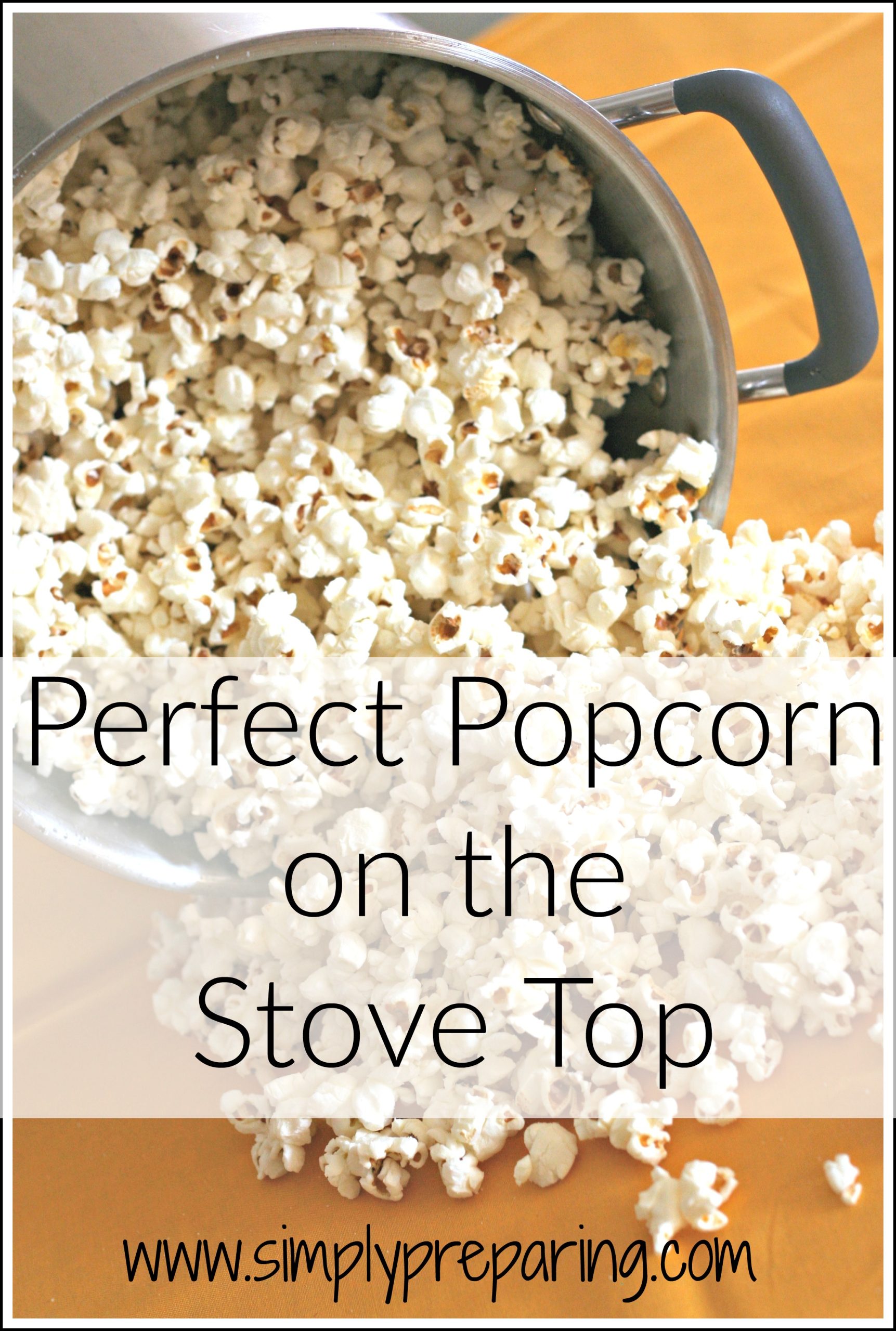 Making stove popped pocorn in oil is easy. It's a favorite snack for movie nights. It's a perfect long term storage item for your food storage too!