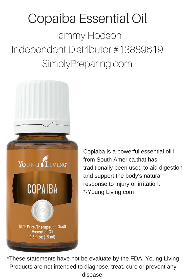 Copaiba Essential Oil Simply Preparing