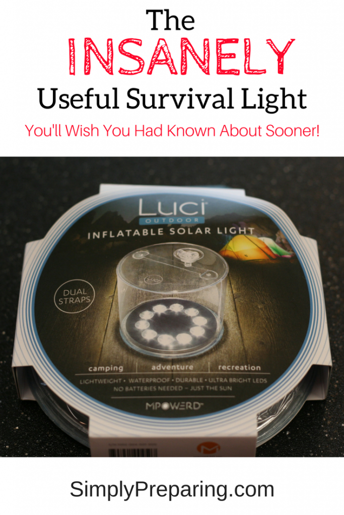 Survival Lighting: The Luci Inflatable Solar Light - Simply Preparing