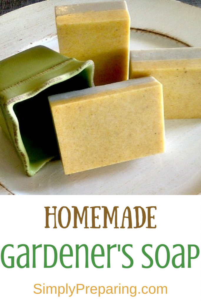 Homemade DIY Gardener's Soap 