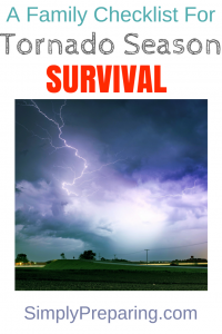 Tornado Survival Checklist