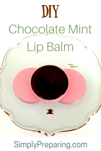 DIY Chocolate Mint Lip Balm