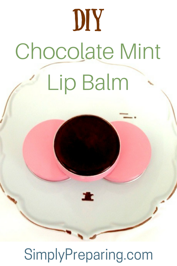 DIY Chocolate Mint Lip Balm