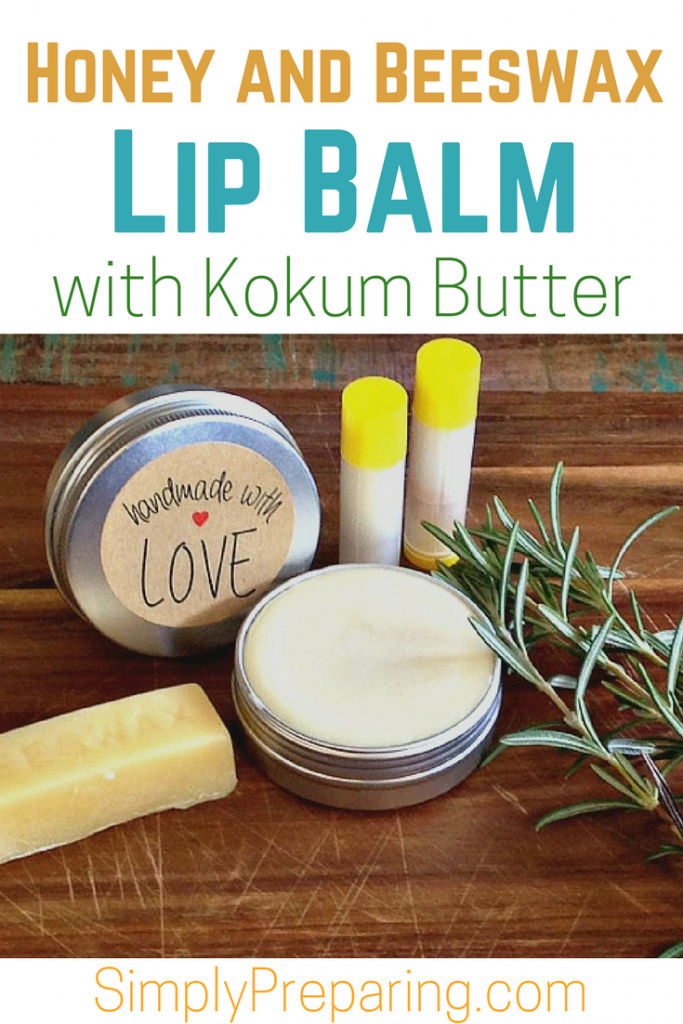 Homemade Beeswax and Honey Lip Balm - Simply Preparing