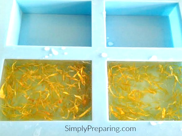 Homemade Calendula Melt and Pour Soap Recipe - Homesteading in Ohio