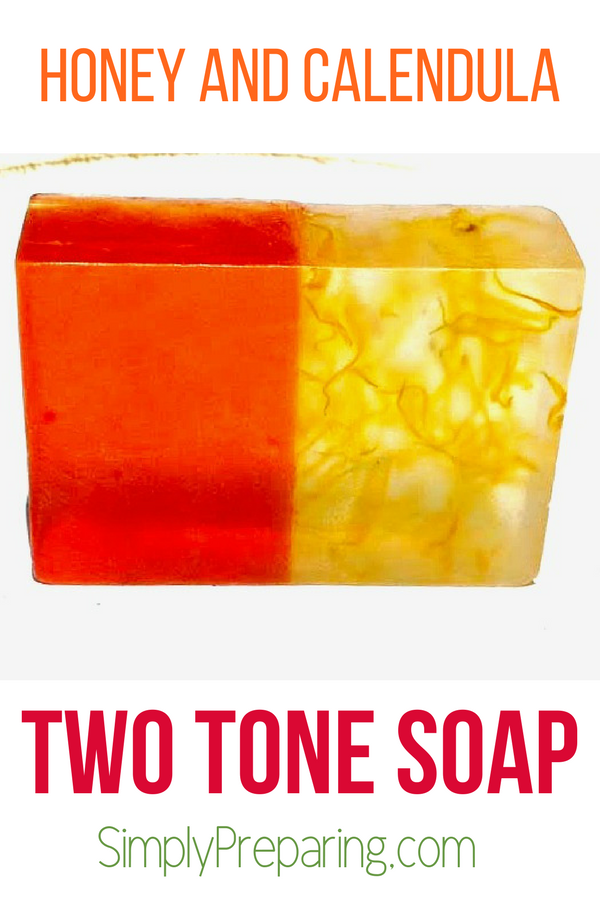 Two Tone Honey Calendula Melt And Pour Soap Recipe - Simply Preparing