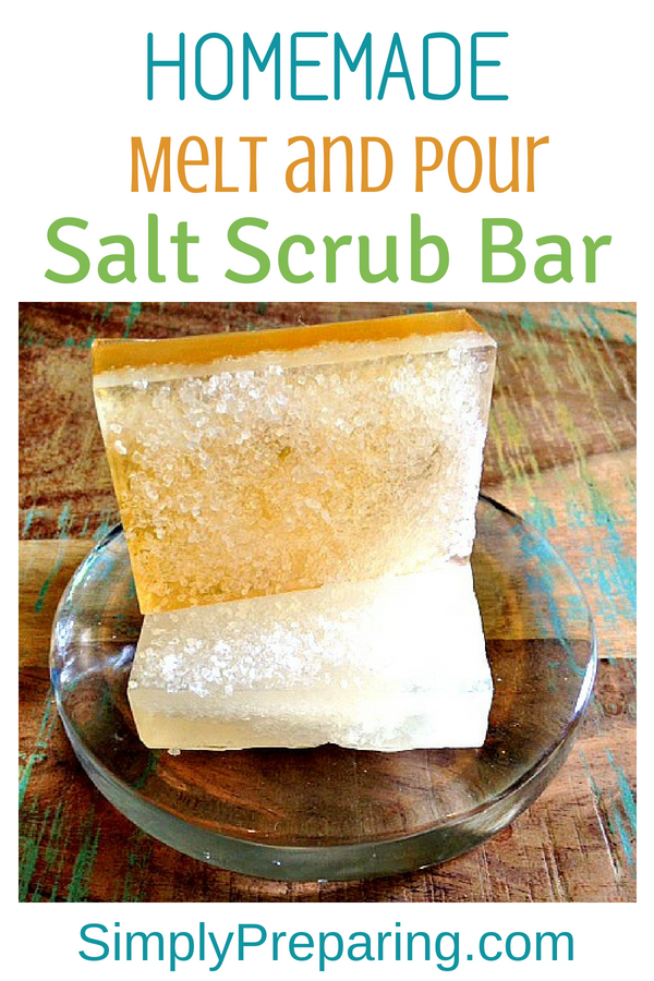 Simple Melt and Pour DIY Salt Scrub Bars