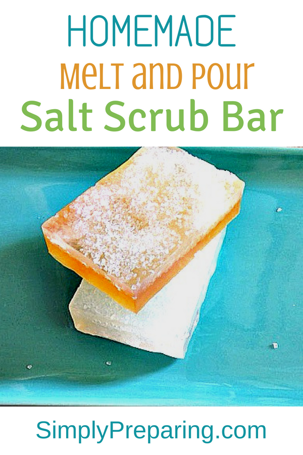 Simple Melt and Pour DIY Salt Scrub Bars