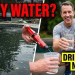 Dirty water transformed into drinkable water with Gravity Water Filter System
